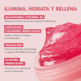 Crema de gelatina de colágeno y niacinamida