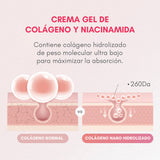 Crema de gelatina de colágeno y niacinamida