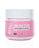 Mascarilla Facial Rosa y Limpia